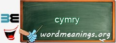 WordMeaning blackboard for cymry